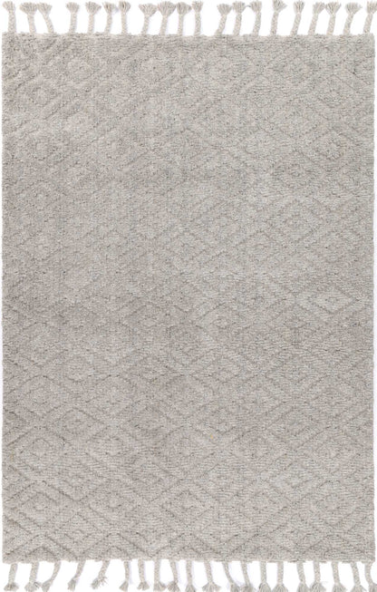 Goa Diamond Wool Blend Grey Rug