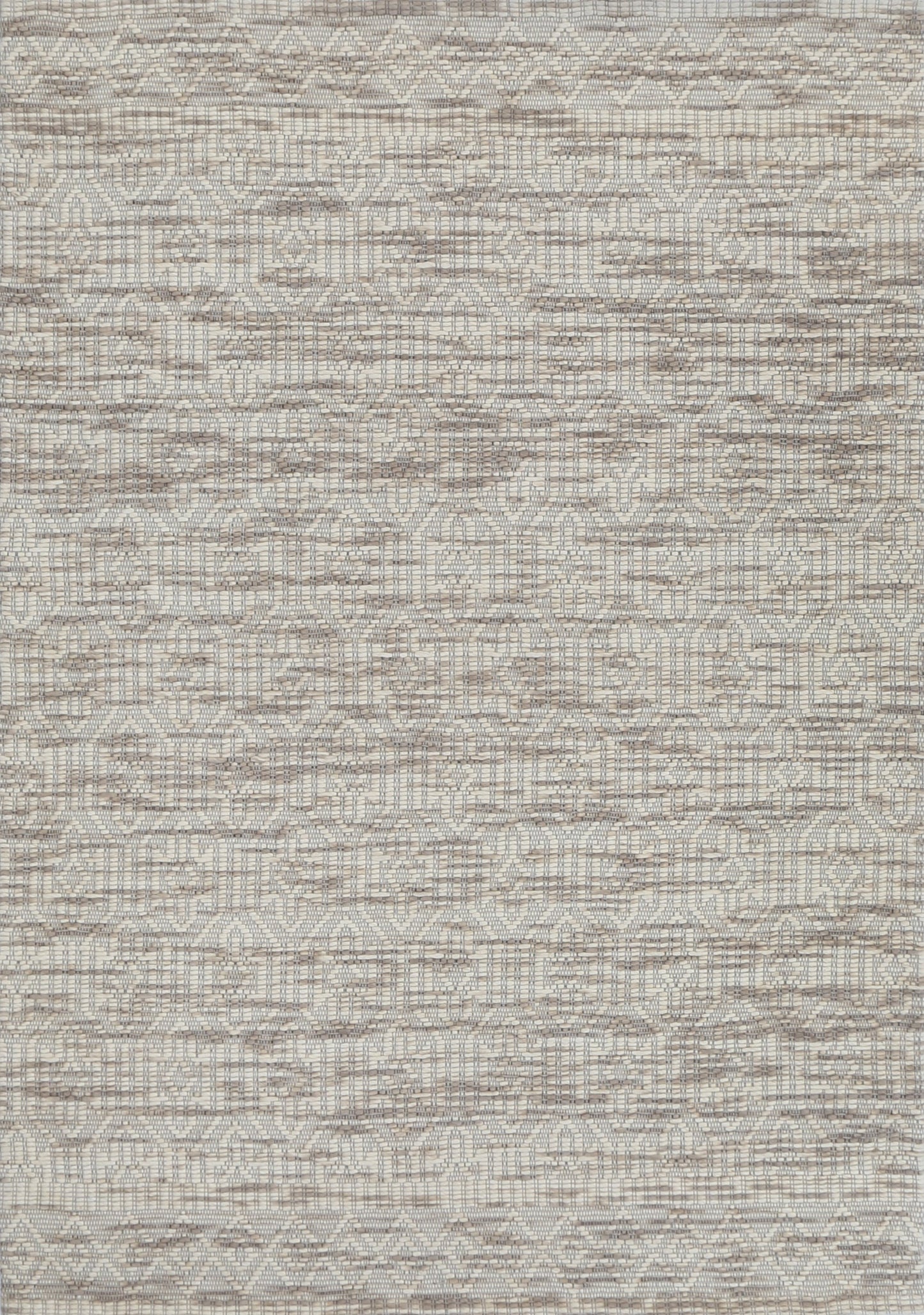 Copacabana Geometric Beige Wool Rug