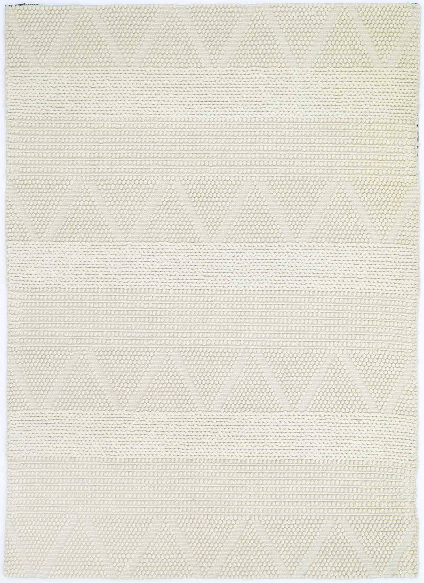 Kaiden Braided Ivory Wool Rug