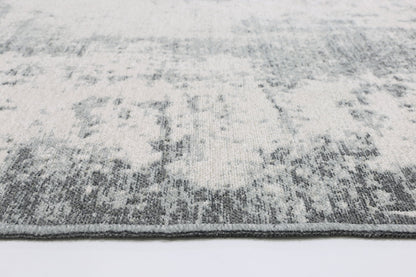 Rustic Vintage Abstract Amazing 2 in 1 Reversible Rug Grey