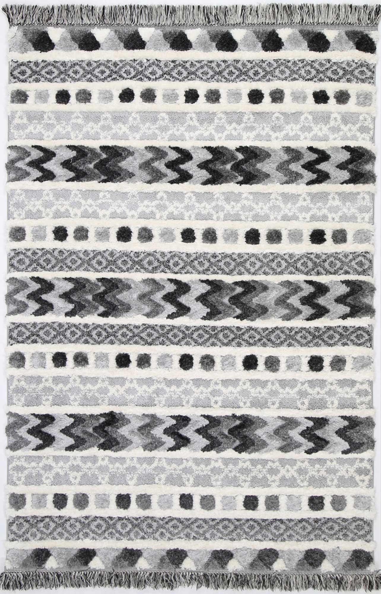Mono Tribal Carved Cream Anthracite