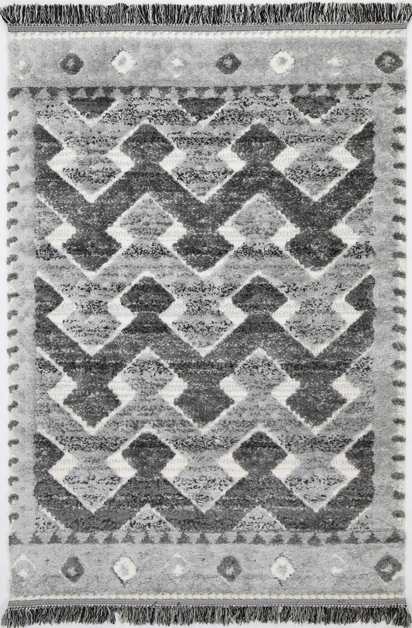 Mono Tribal Carved Lines Cream Anthracite