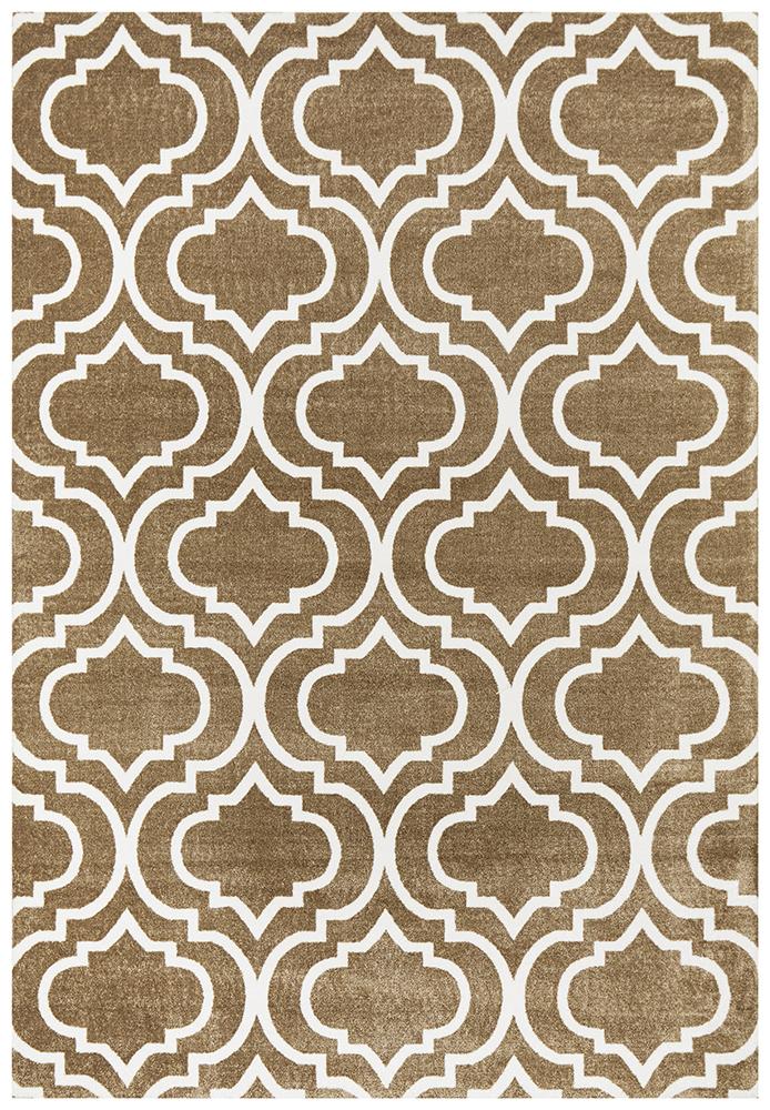 City Modern Trelliss design Rug Ash