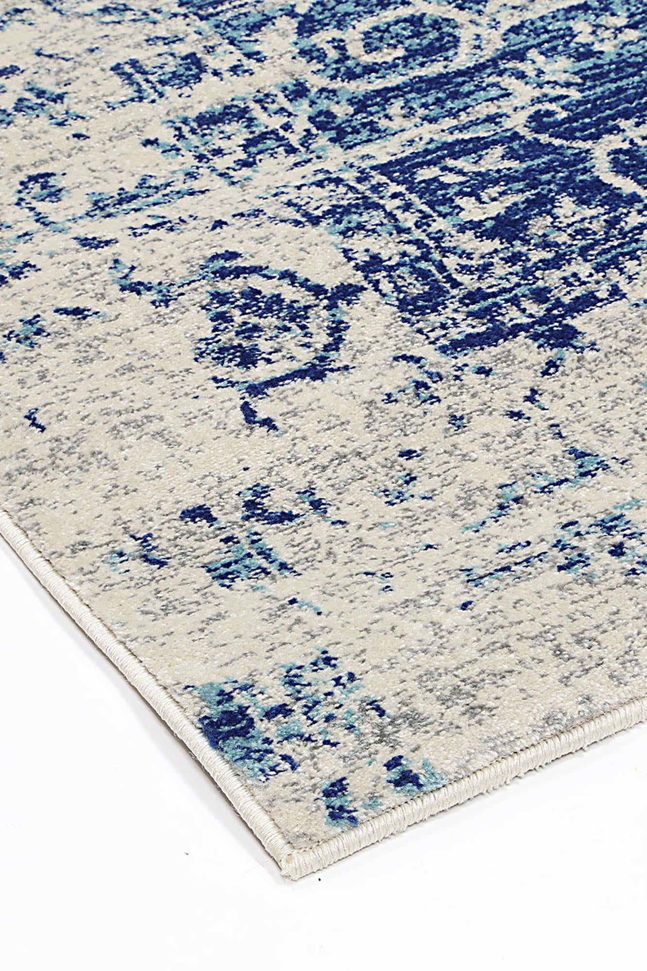 Delicate Audrey Ivory & Navy Rug