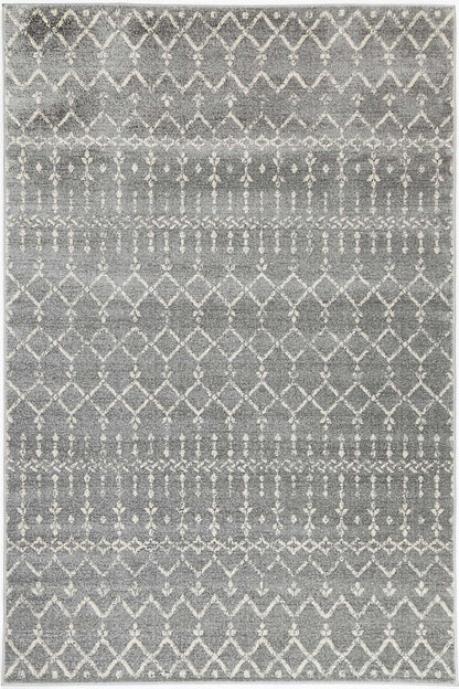 Delicate Cassiday Grey & Ivory Rug