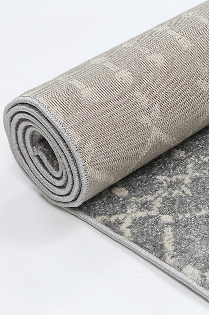 Delicate Cassiday Grey & Ivory Rug