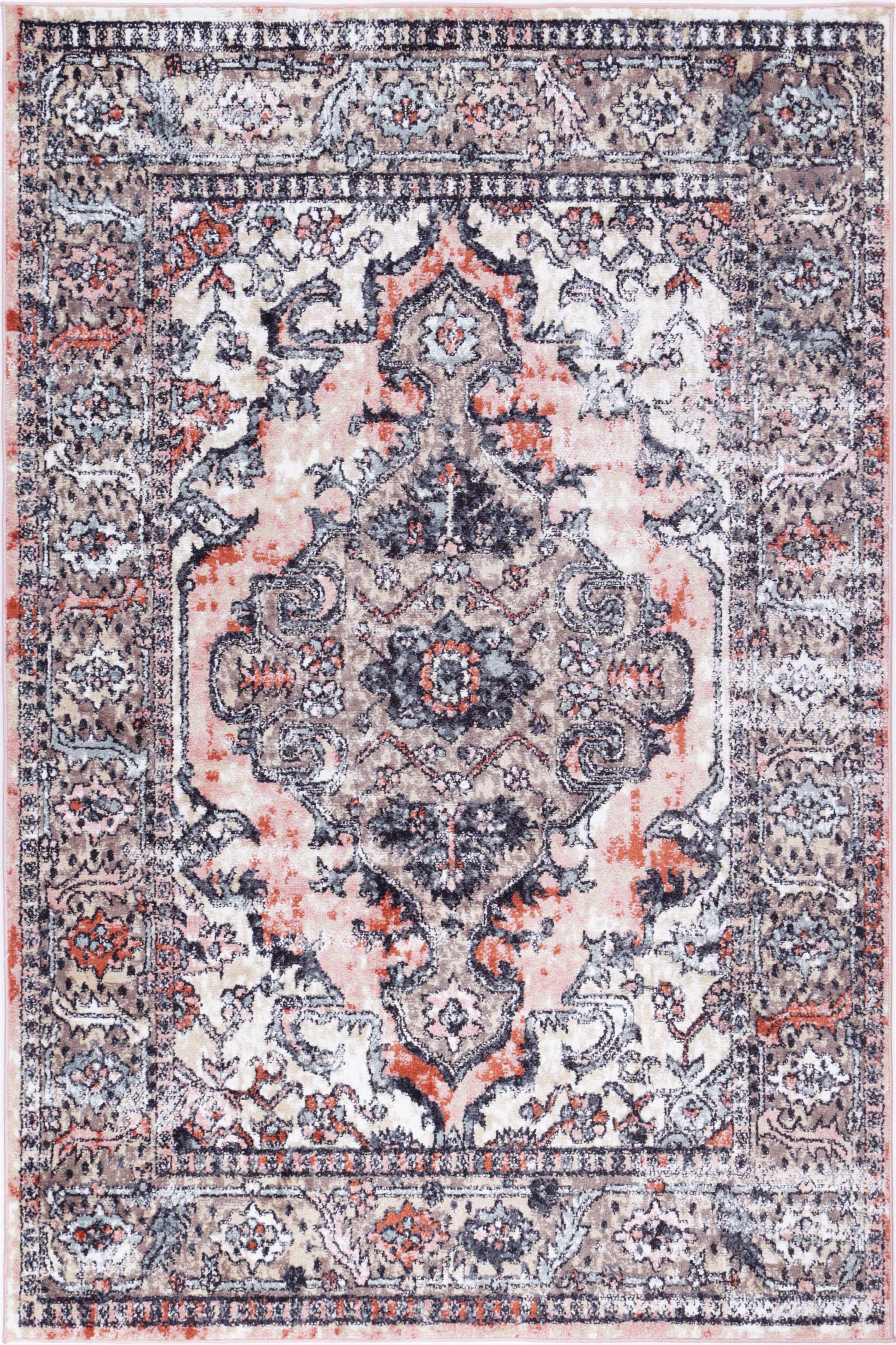 Anatolia Traditional Terracotta Cream Rug