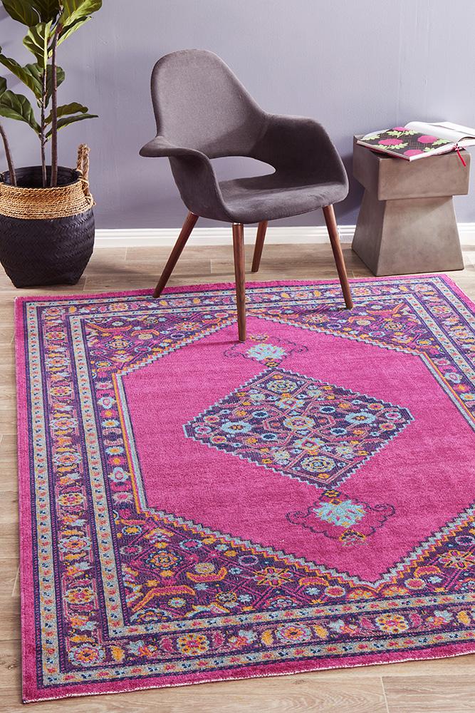 Eternal Whisper Diamond Pink Rug