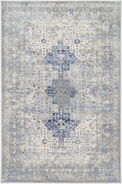 Expressions Navy Blue Oriental Rug