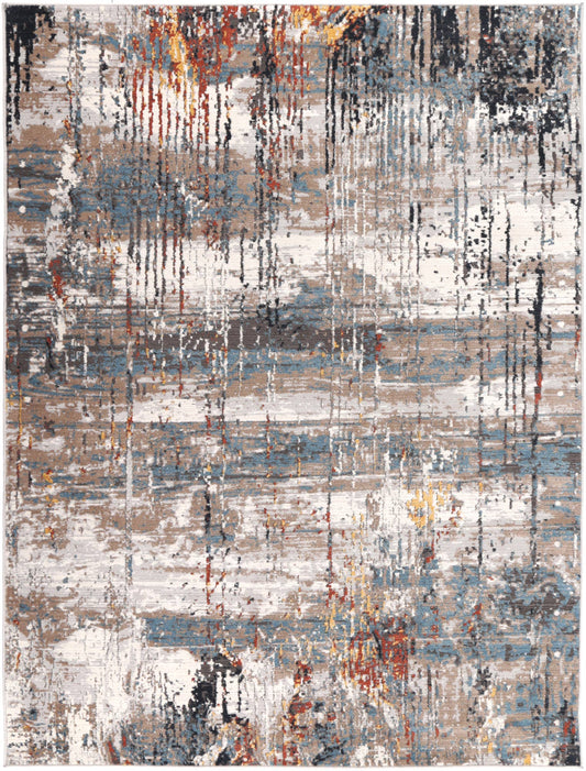 Havana Alquizar Abstract Beige & Grey Rug