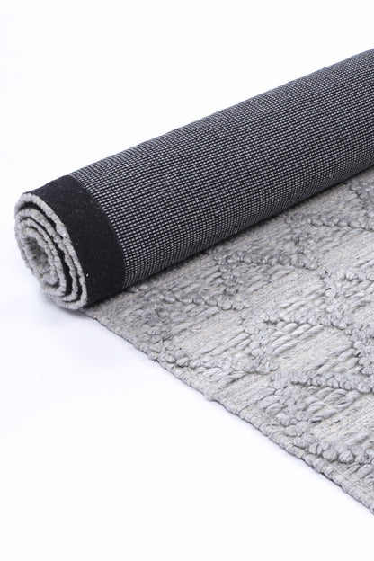 Himalaya Mosaic Tribal Grey Wool Rug