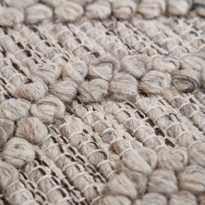 Himalaya Lattice Tribal Ash Wool Rug