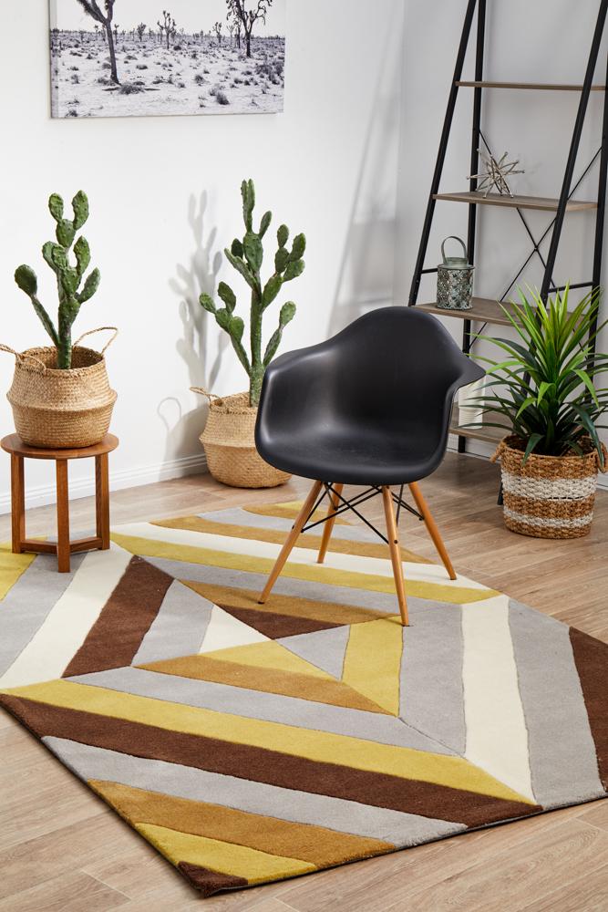 Gold Collection 636 Yellow Rug