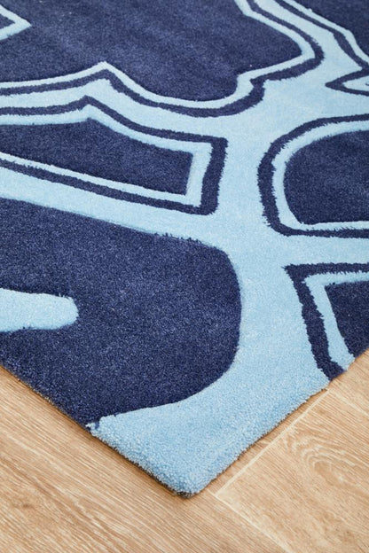 Gold Collection 641 Navy Rug