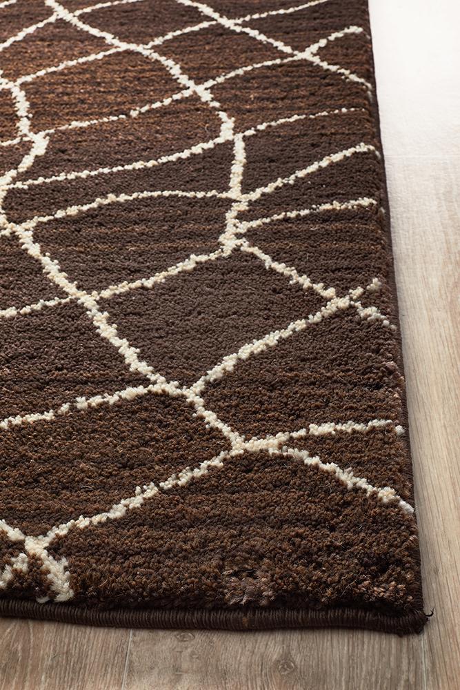 Moroccon Style  Web Design Chocolate Rug