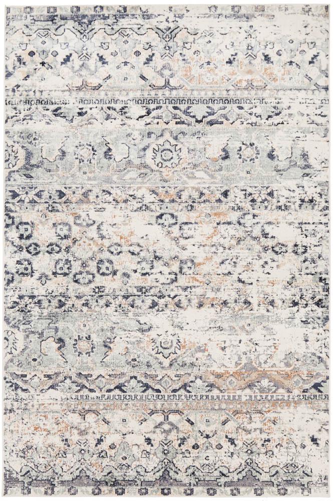 Providence Esquire Segments Traditional Blue Rug