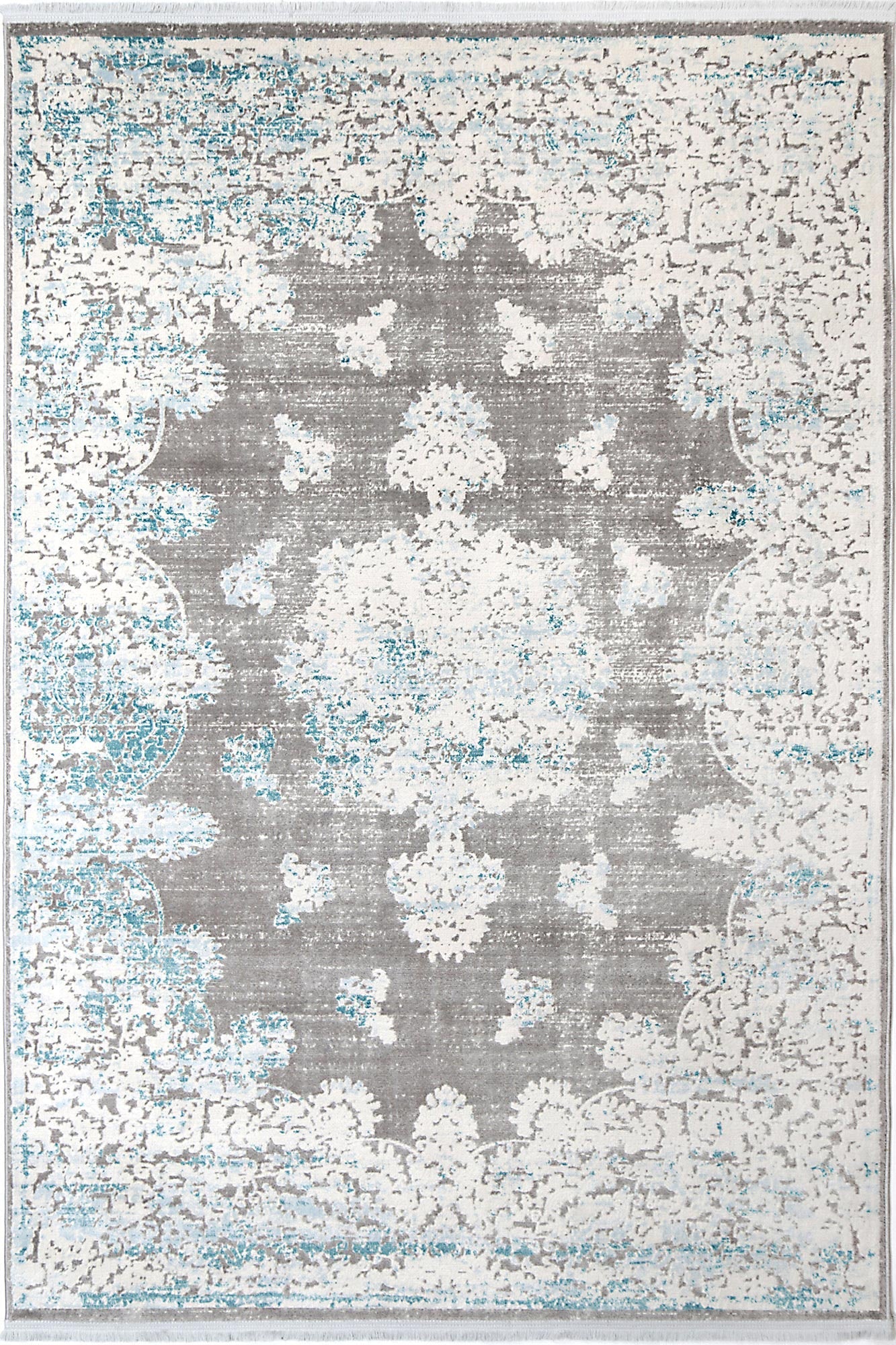 Rapsody Medallion Blue Rug