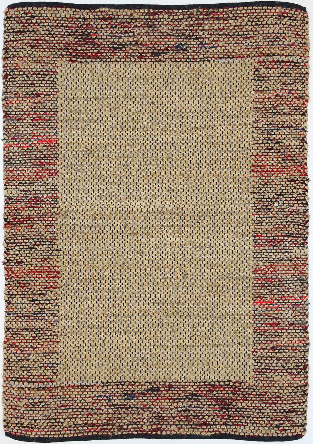 Mahal Multi Colour Boarder Jute Rug