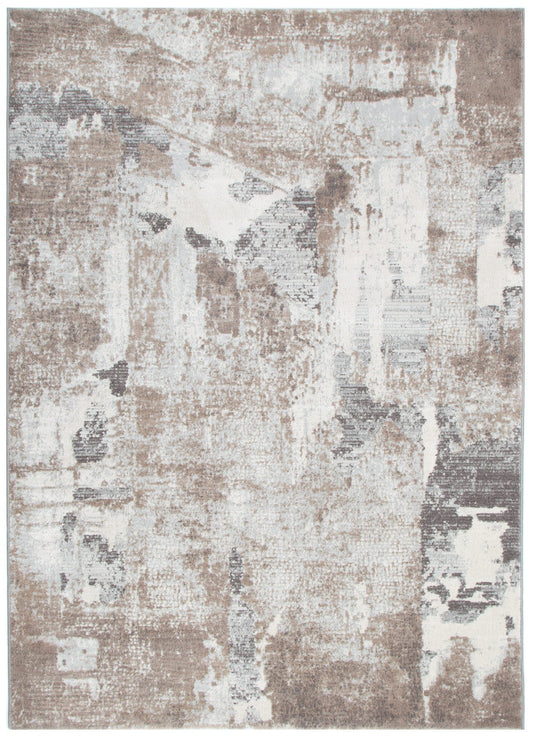 Ruby Abstract Beige Rug