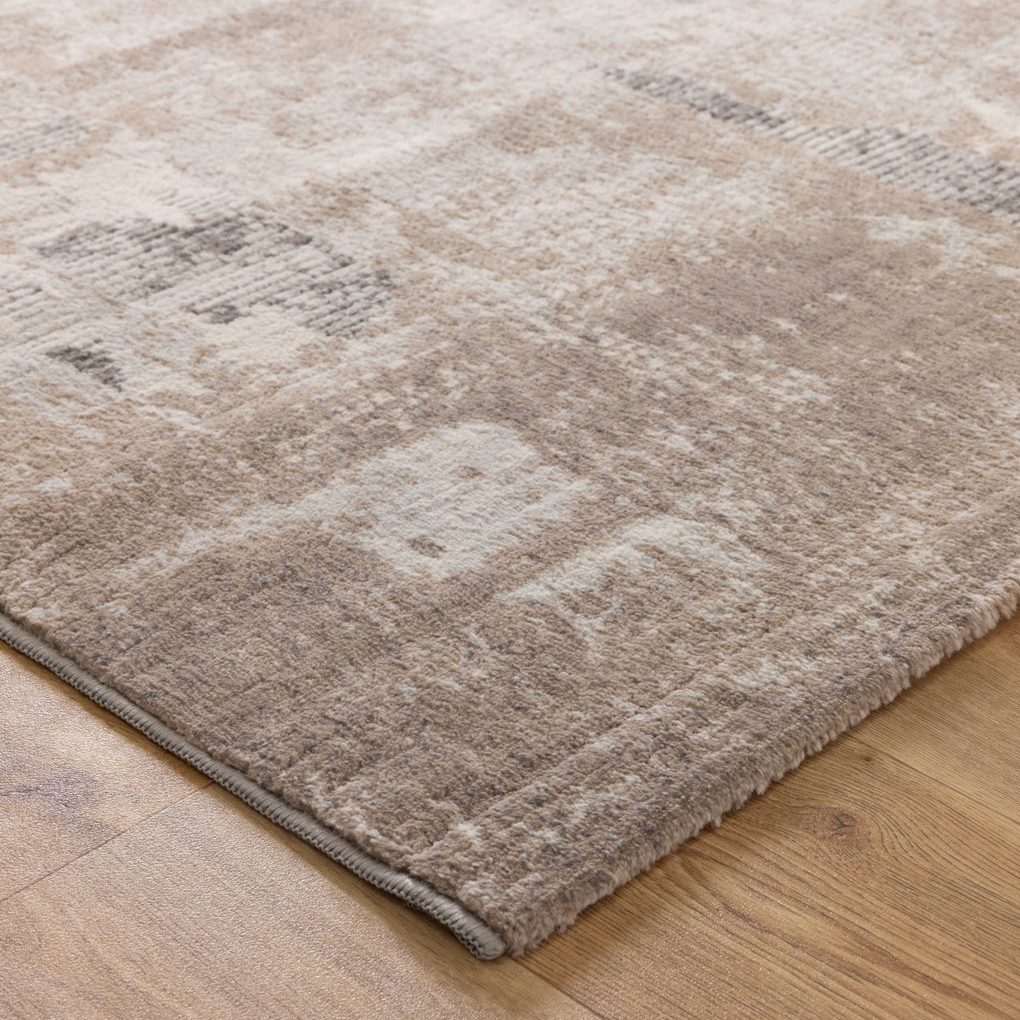 Ruby Abstract Beige Rug