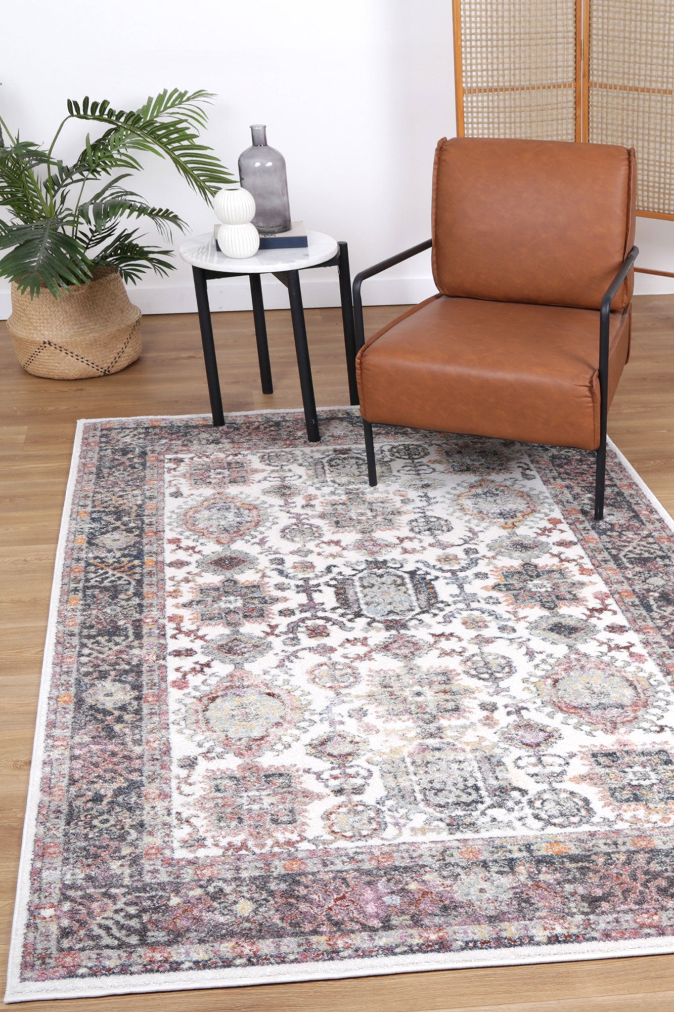 Windsor Boarder Cream Rug
