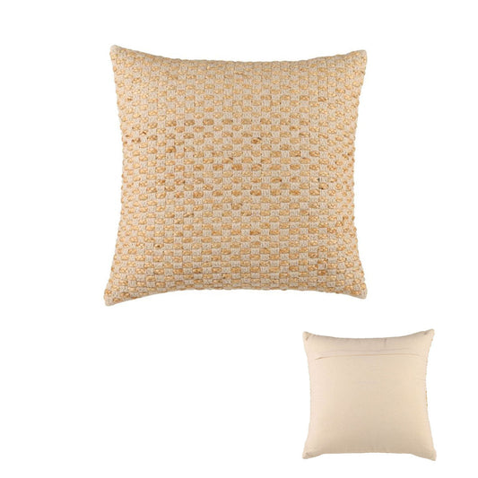 Accessorize Tami Cotton/Jute Square Filled Cushion 45cm x 45cm