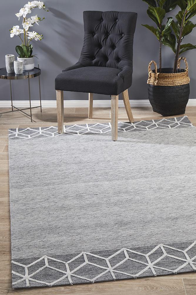 Visions Winter Grey Pulse Modern Rug