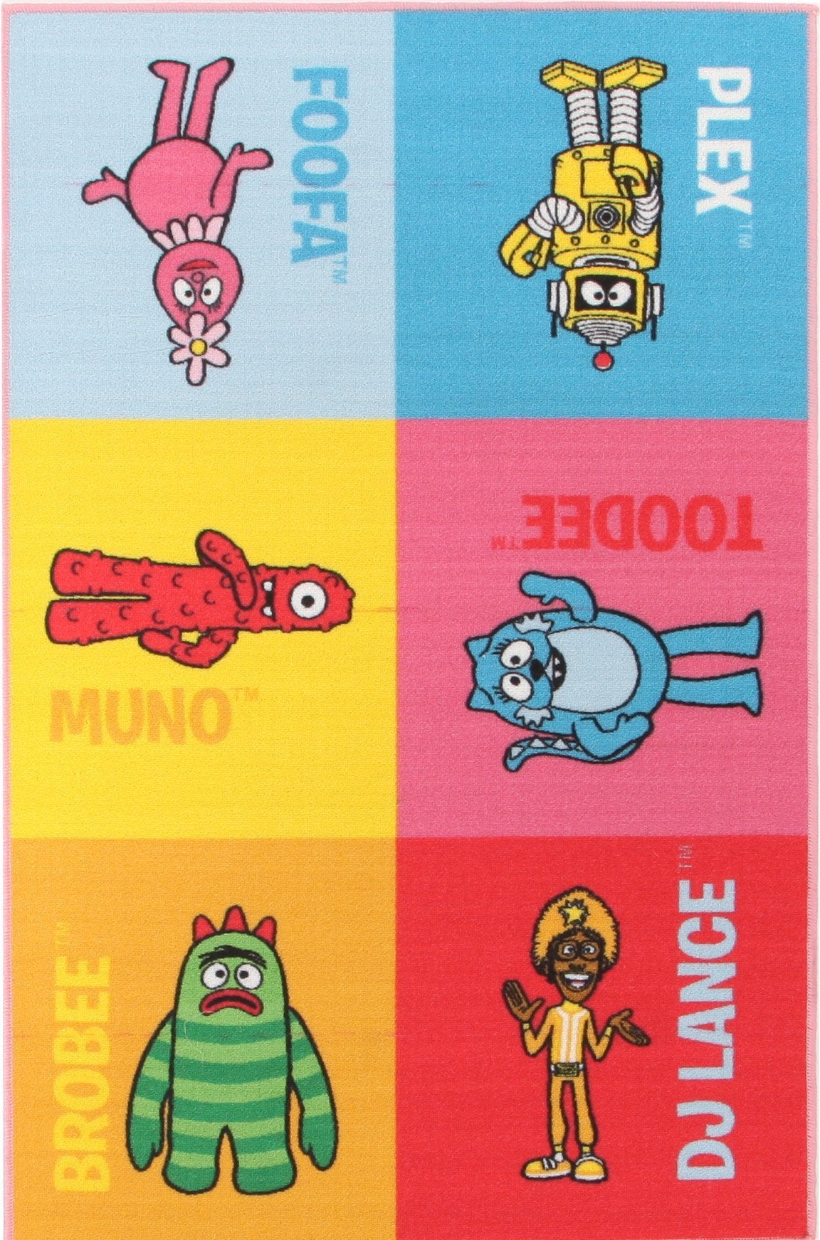 Yo Gabba Gabba Non Slip 1 Character Blue Rug